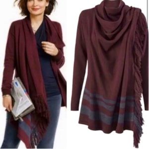 Cabi Port Fringe Wrap Cardigan